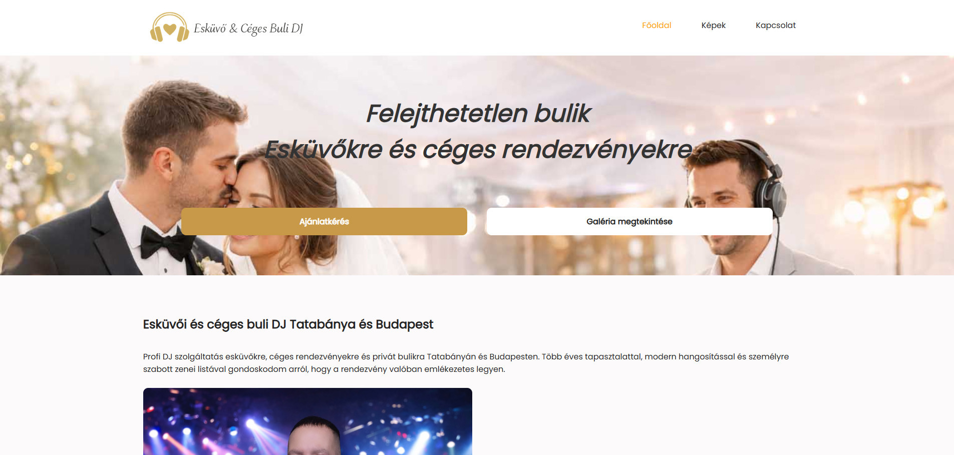 Esküvői és céges buli DJ